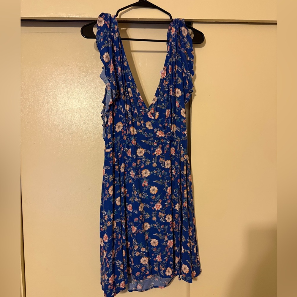 Xhilaration Blue Floral Dress